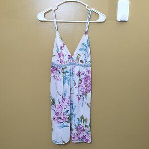 Oscar de la Renta Pink Label Floral Camisole M Coquette Romantic Feminine Y2K
